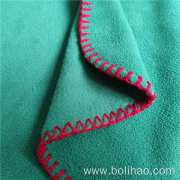 Embroidered Anti Pilling Polar Fleece Throw Blanket